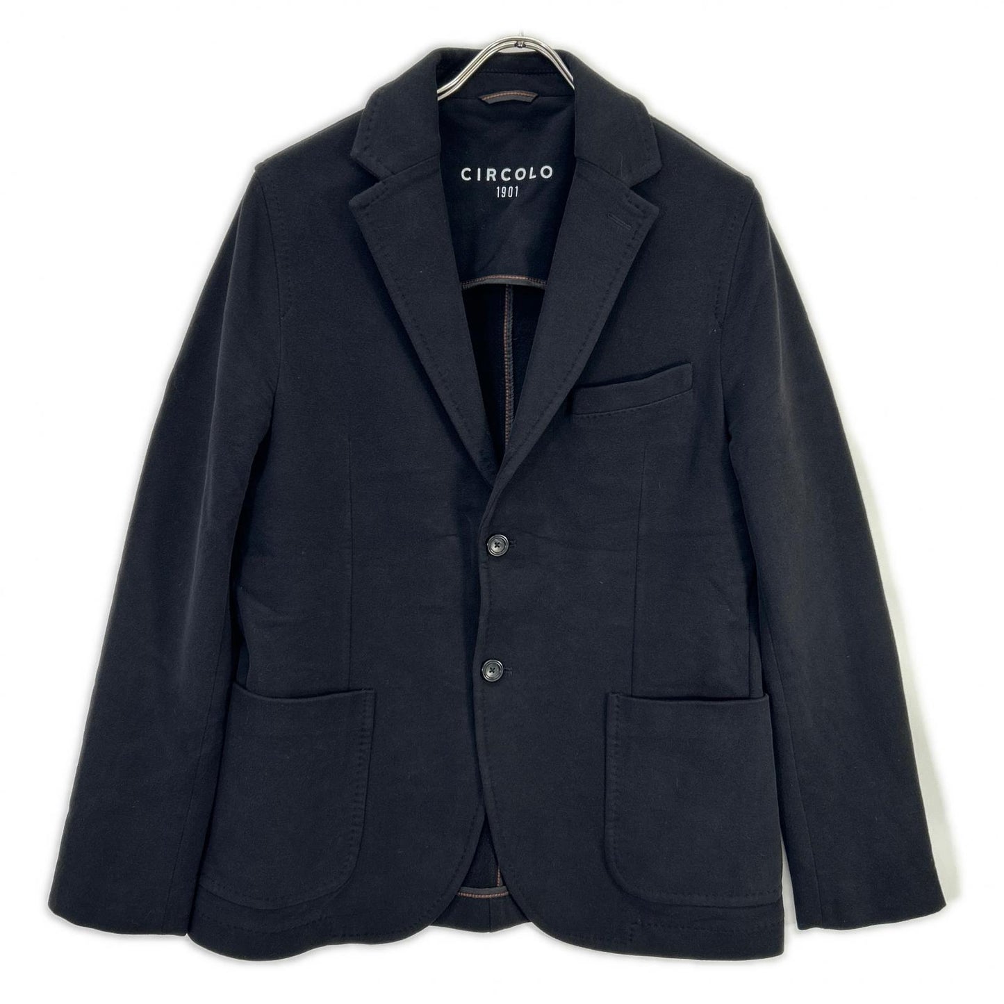 CIRCOLO1901 CIRCOLO1901 2330 Black 2B Cotton Jersey Jacket