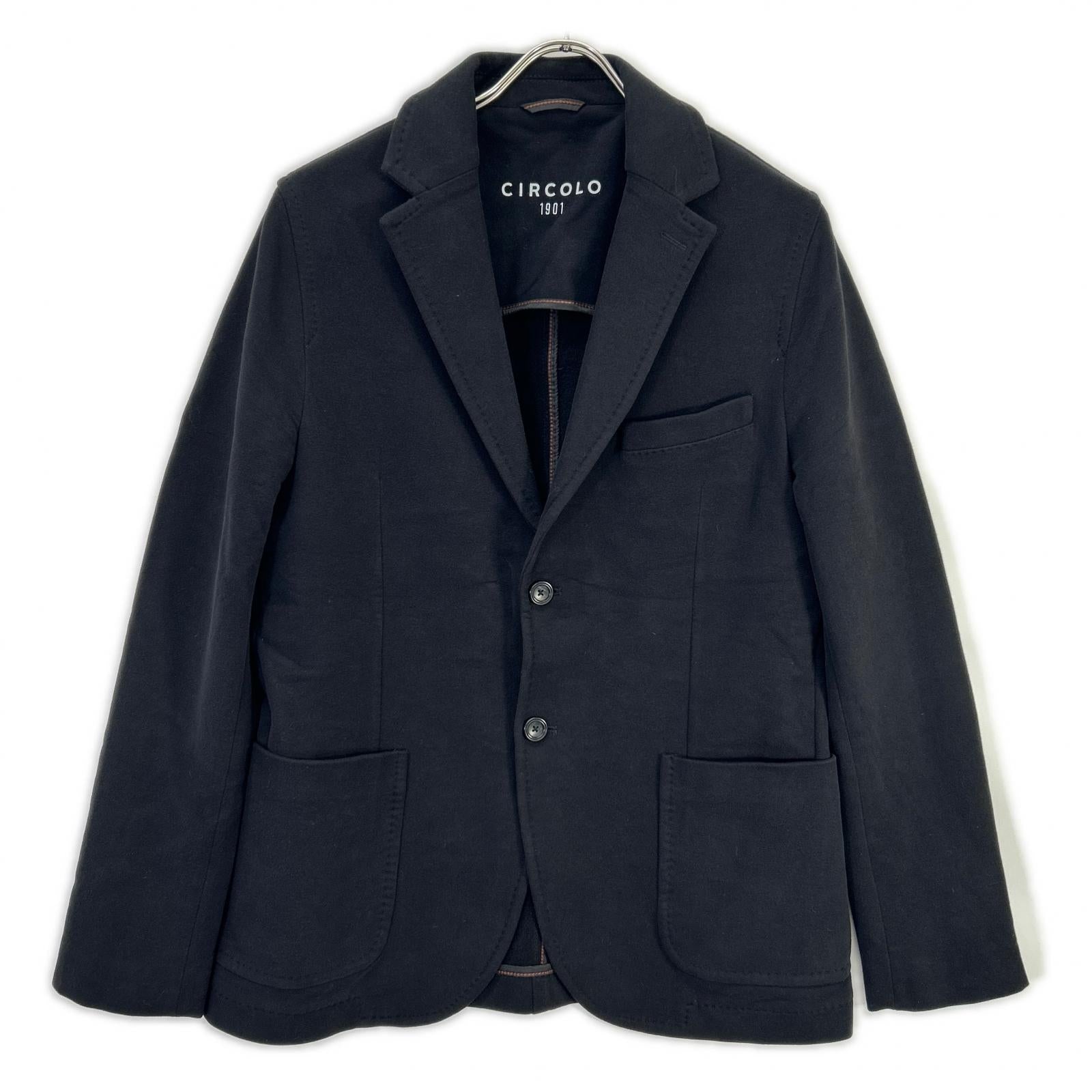 CIRCOLO1901 CIRCOLO1901 2330 Black 2B Cotton Jersey Jacket
