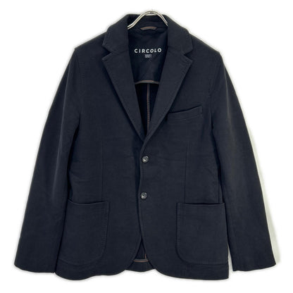 CIRCOLO1901 CIRCOLO1901 2330 Black 2B Cotton Jersey Jacket