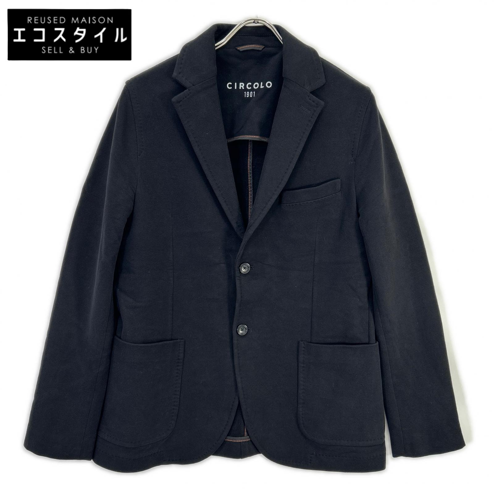 CIRCOLO1901 CIRCOLO1901 2330 Black 2B Cotton Jersey Jacket