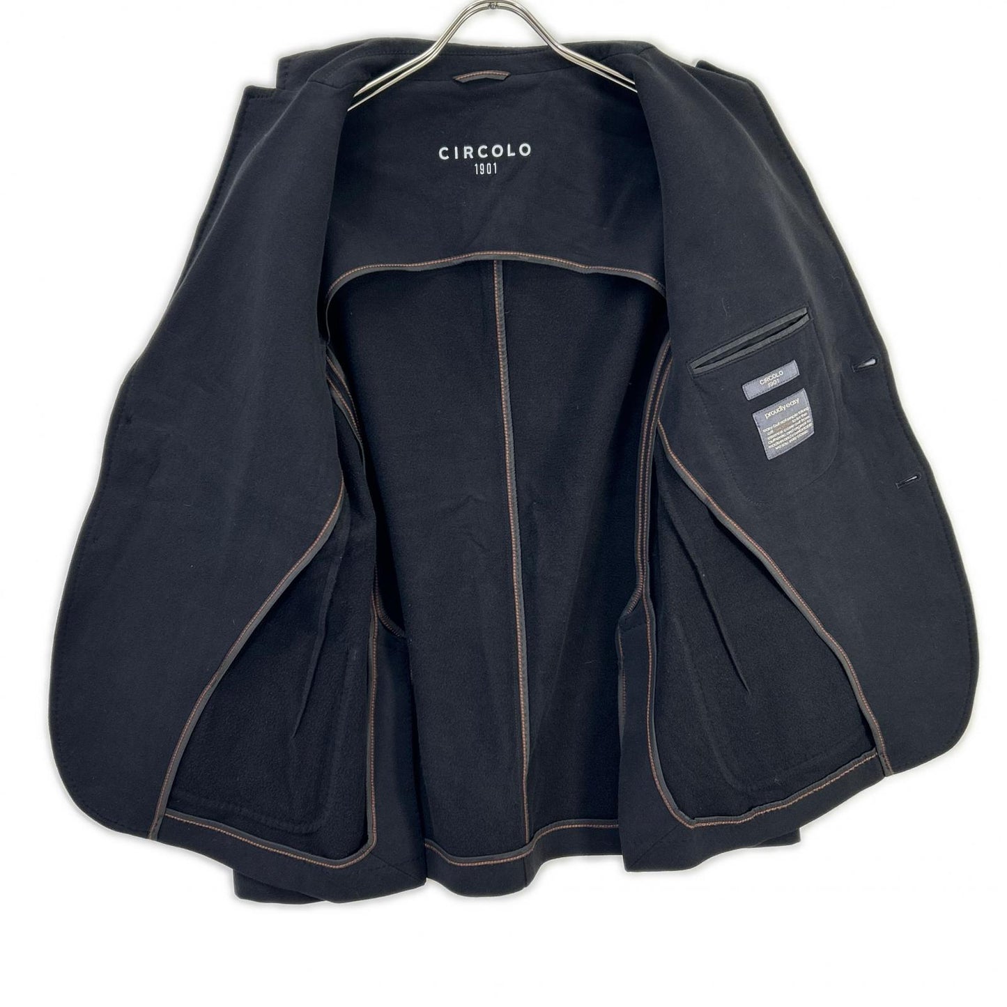 CIRCOLO1901 CIRCOLO1901 2330 Black 2B Cotton Jersey Jacket