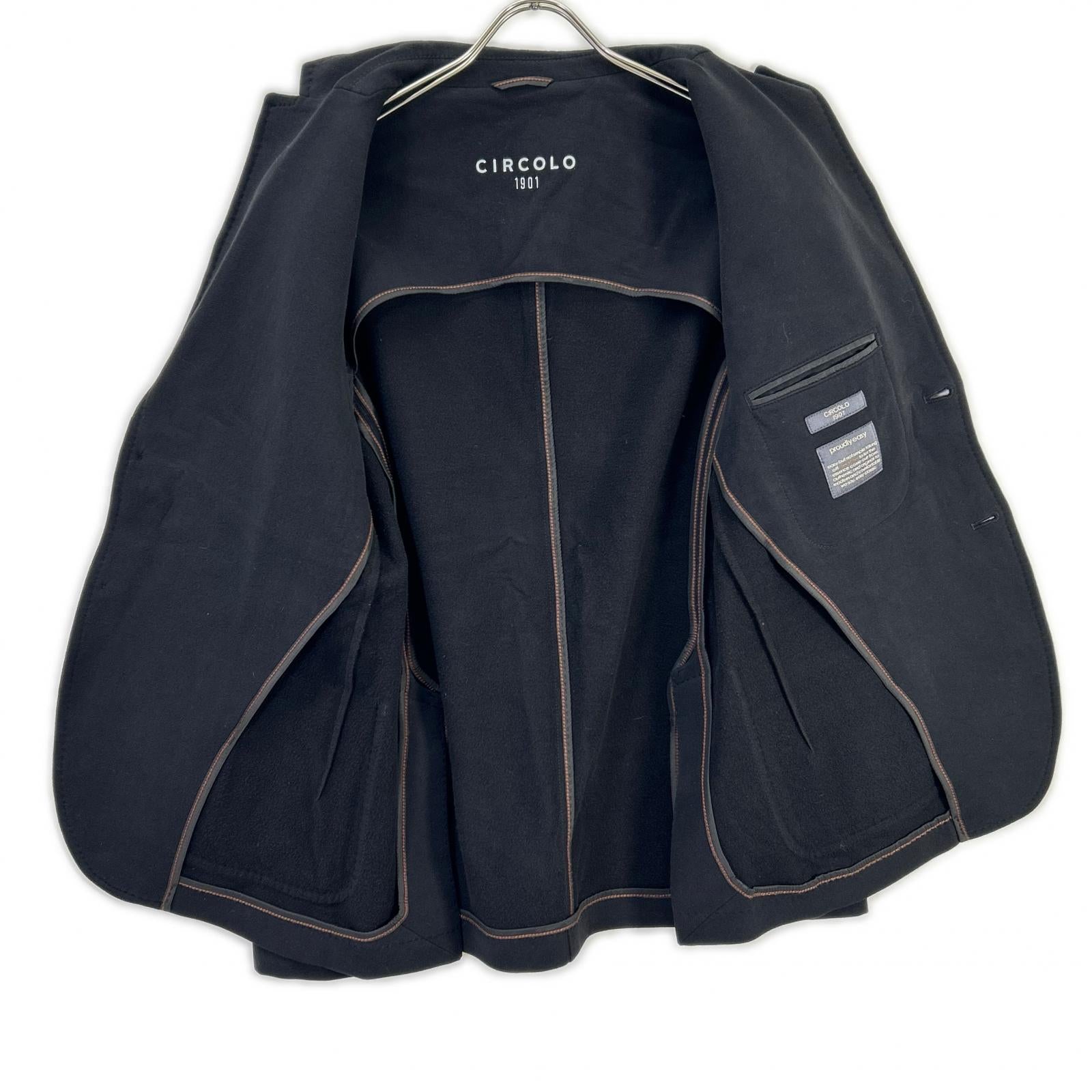 CIRCOLO1901 CIRCOLO1901 2330 Black 2B Cotton Jersey Jacket