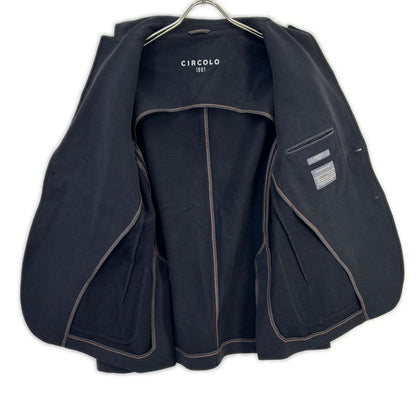 CIRCOLO1901 CIRCOLO1901 2330 Black 2B Cotton Jersey Jacket