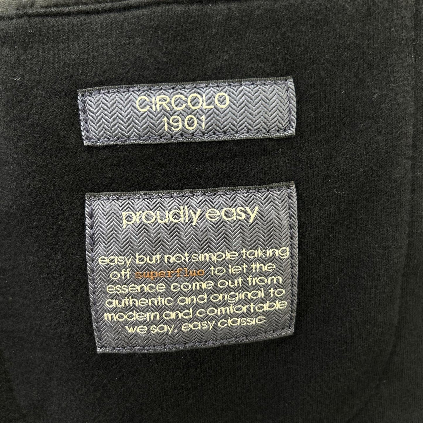 CIRCOLO1901 CIRCOLO1901 2330 Black 2B Cotton Jersey Jacket