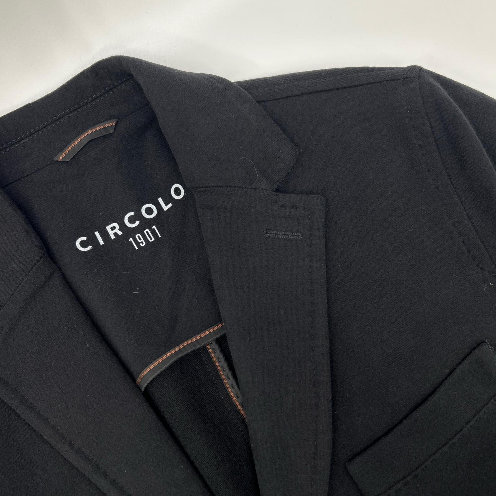CIRCOLO1901 CIRCOLO1901 2330 Black 2B Cotton Jersey Jacket
