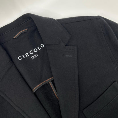 CIRCOLO1901 CIRCOLO1901 2330 Black 2B Cotton Jersey Jacket