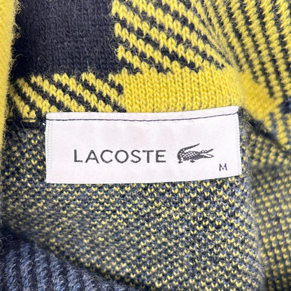 Lacoste 法国鳄鱼 黄色×海军蓝 羊毛 高领连衣裙 连衣裙