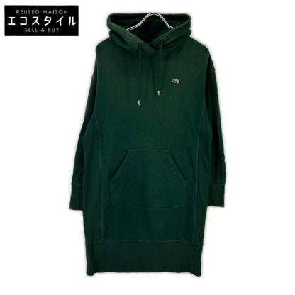Lacoste ラコステ グリーン コットン フーテッド ワンピース トップス