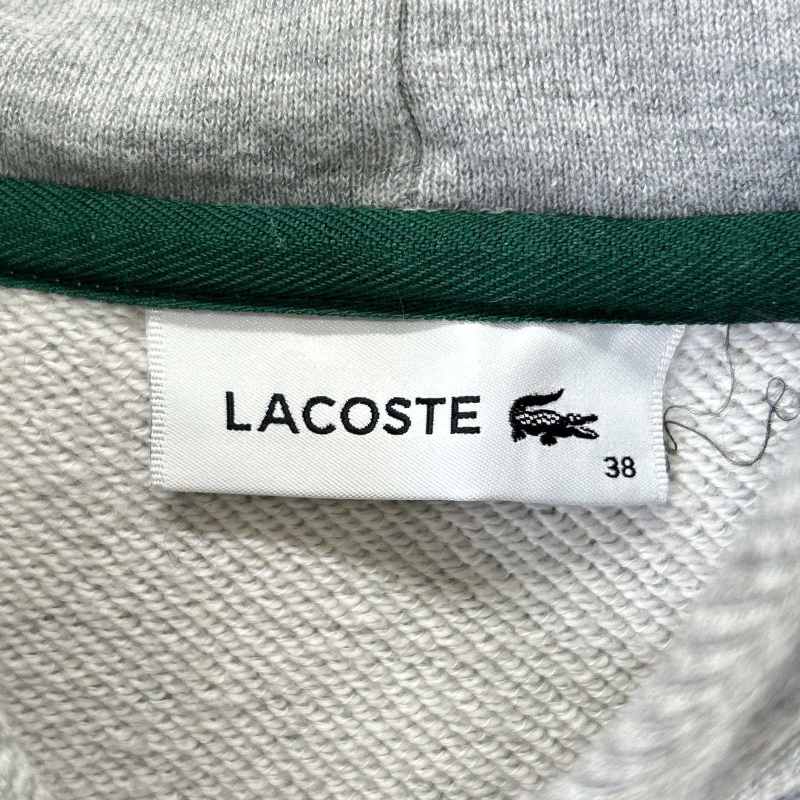 Lacoste ラコステ グレー コットン フーテッド ワンピース ワンピース