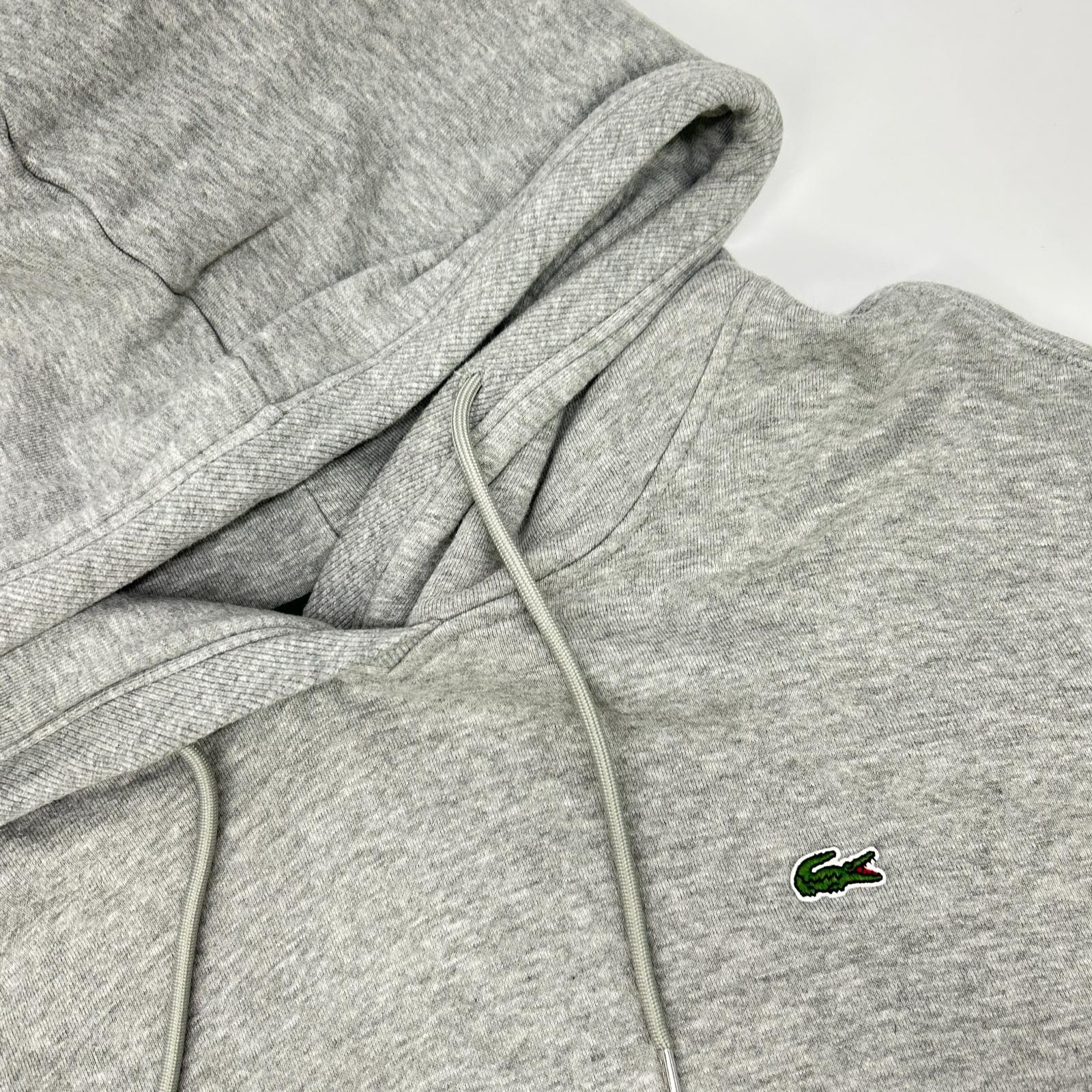 Lacoste ラコステ グレー コットン フーテッド ワンピース ワンピース