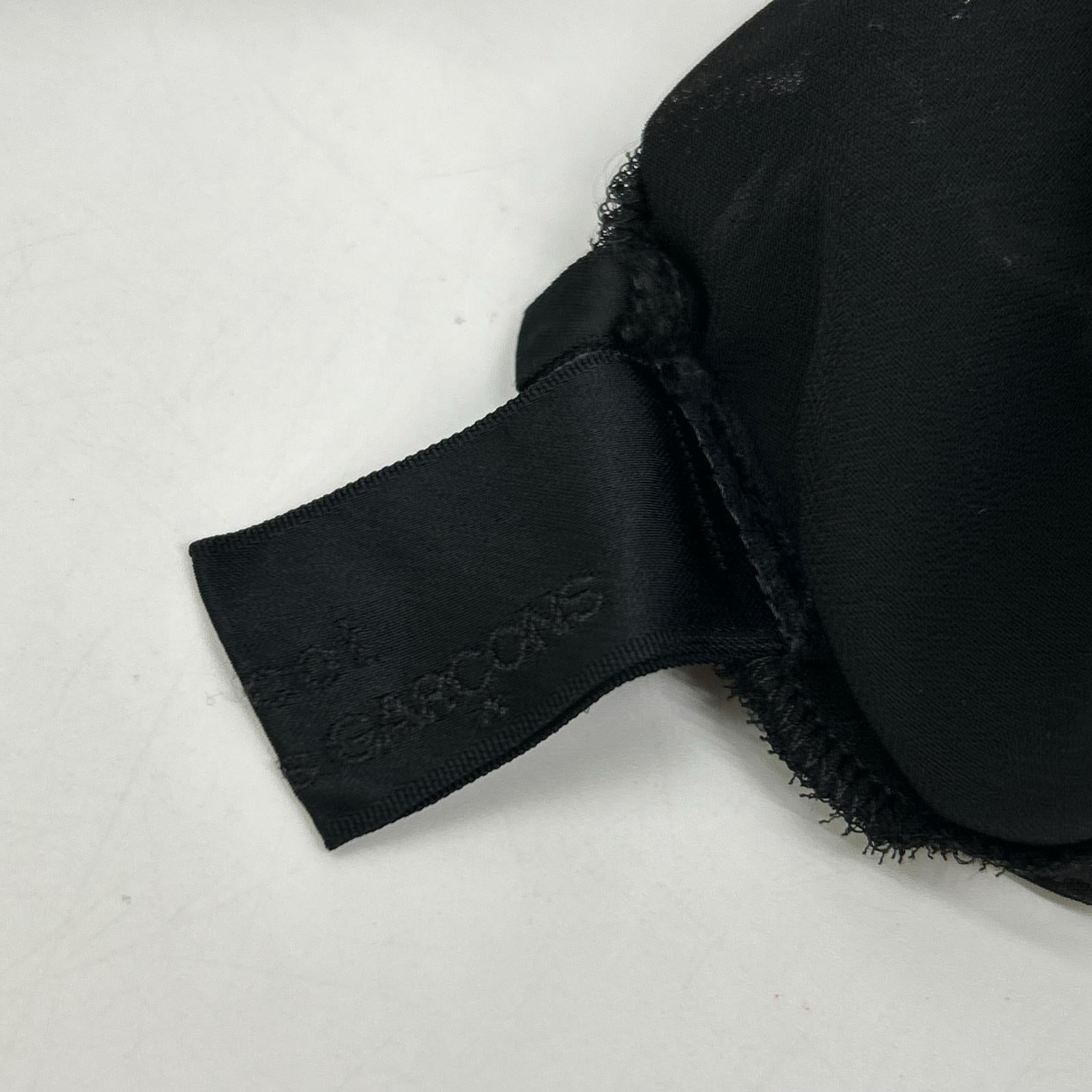 tricotCOMMEdesGARCONS トリココムデギャルソン TR-O002 ブラック エステルジョーゼット スパンコール装飾 ノースリーブワンピース ワンピース