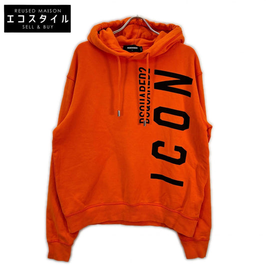 DSQUARED2 S79GU0065 S25516 Orange ICON Logo Hoodie Top