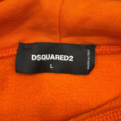 DSQUARED2 ディースクエアード S79GU0065 S25516 オレンジ ICON ロゴ フーディ トップス