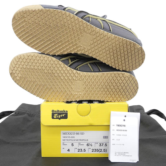 onitsuka tiger オニツカタイガー 美品 MEXICO 66 SD シューズ レディース グレー 23.5cm 1183C115 シューズ