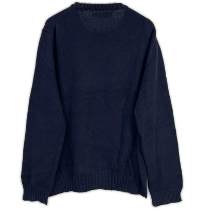POLO RALPH LAUREN 保罗拉夫劳伦 海军蓝 经典国旗针织上衣