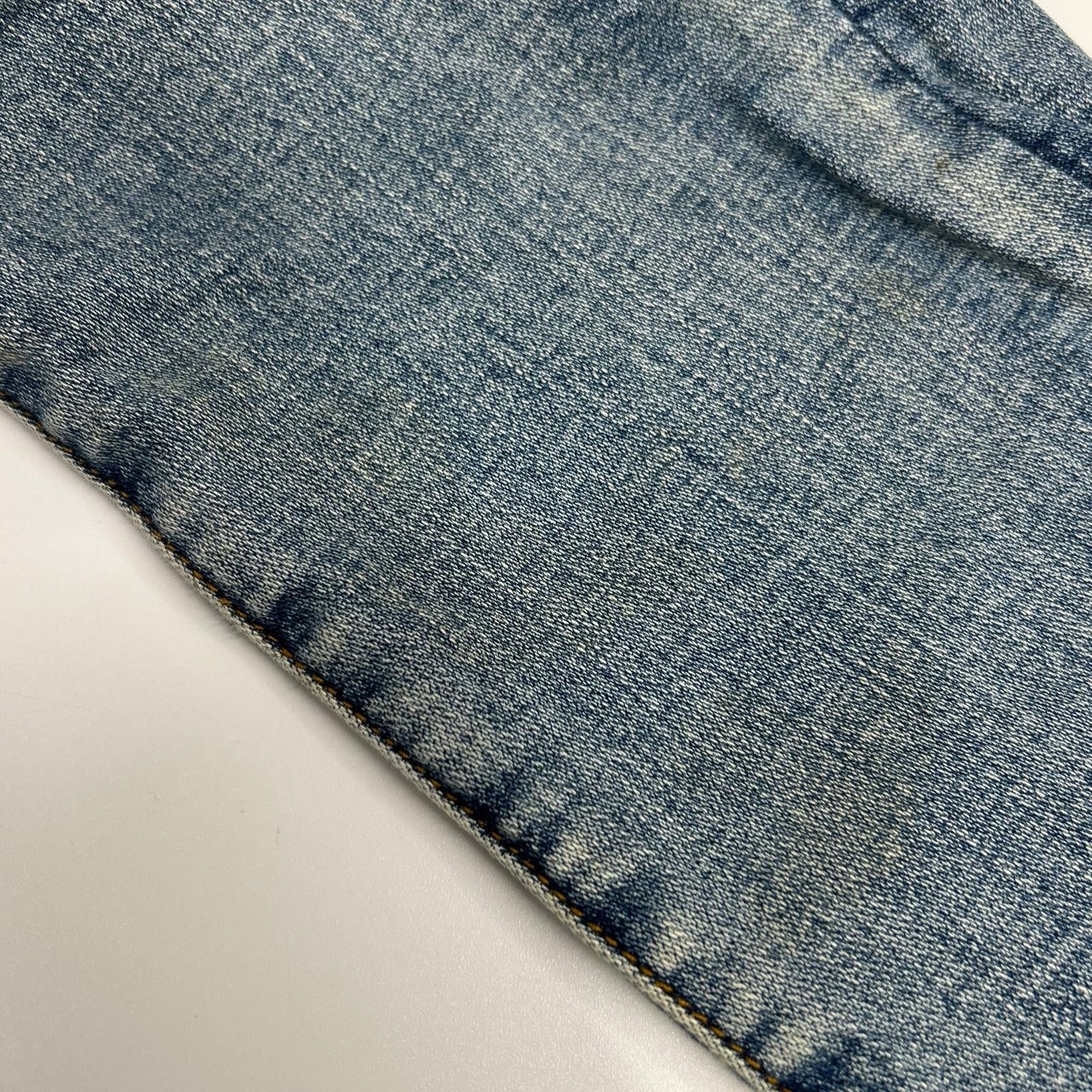 ICECREAM Ice Cream 401-8100 Blue Distressed Denim Pants Bottoms