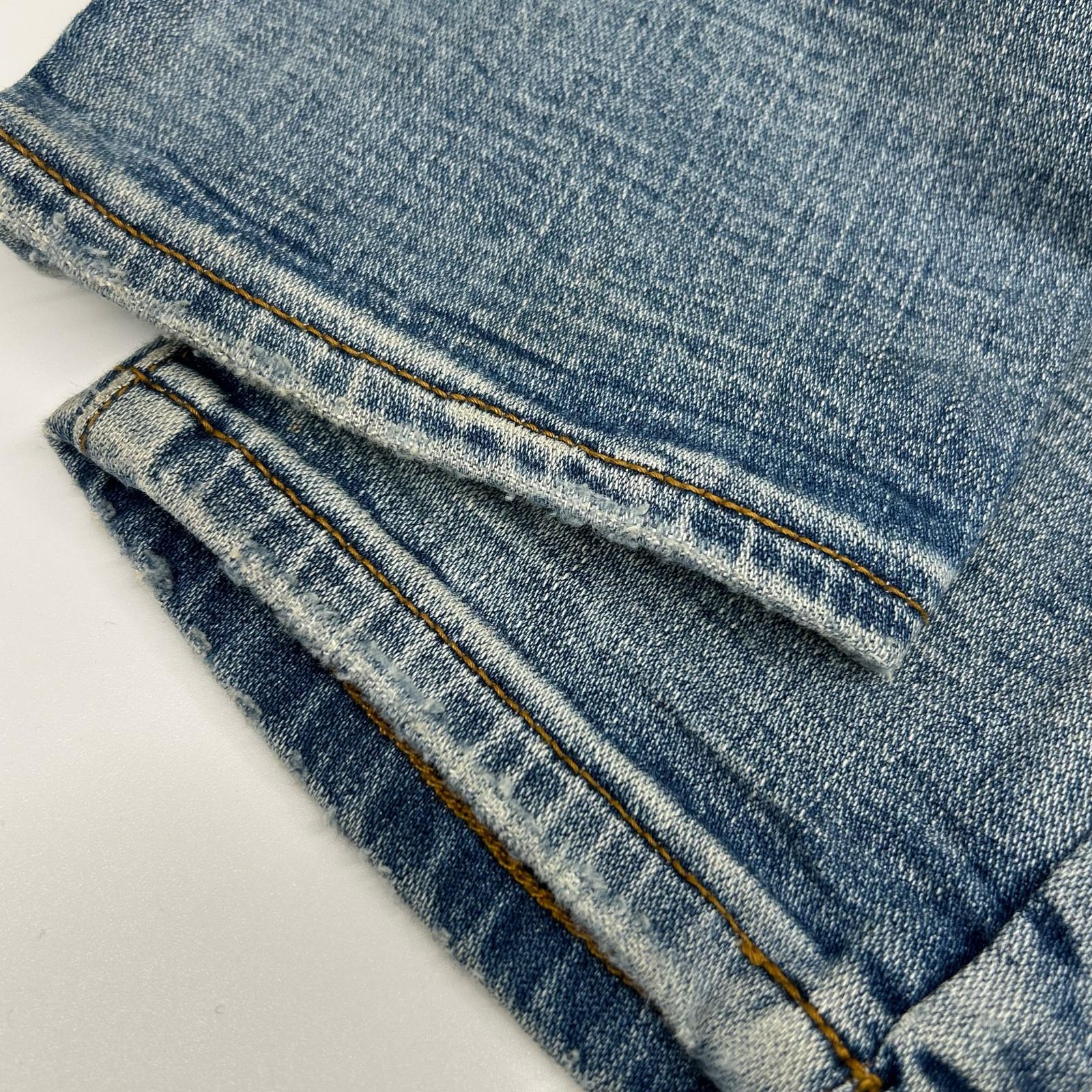 ICECREAM Ice Cream 401-8100 Blue Distressed Denim Pants Bottoms