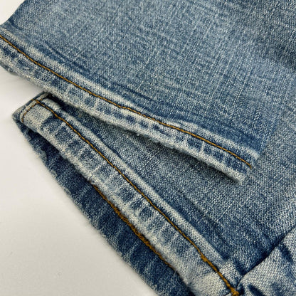 ICECREAM Ice Cream 401-8100 Blue Distressed Denim Pants Bottoms
