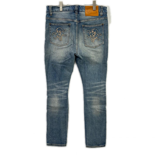 EYESCREAM アイスクリーム 401-8100 ブルー ダメージ加工 デニムパンツ ボトムス