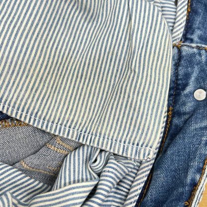 ICECREAM Ice Cream 401-8100 Blue Distressed Denim Pants Bottoms