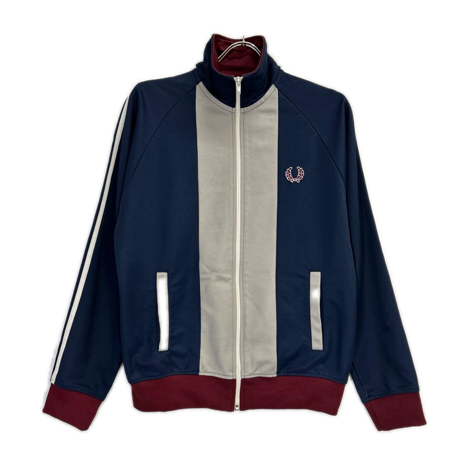FRED PERRY フレッドペリー J6221 ネイビー×レッド トラックジャケット ジャケット