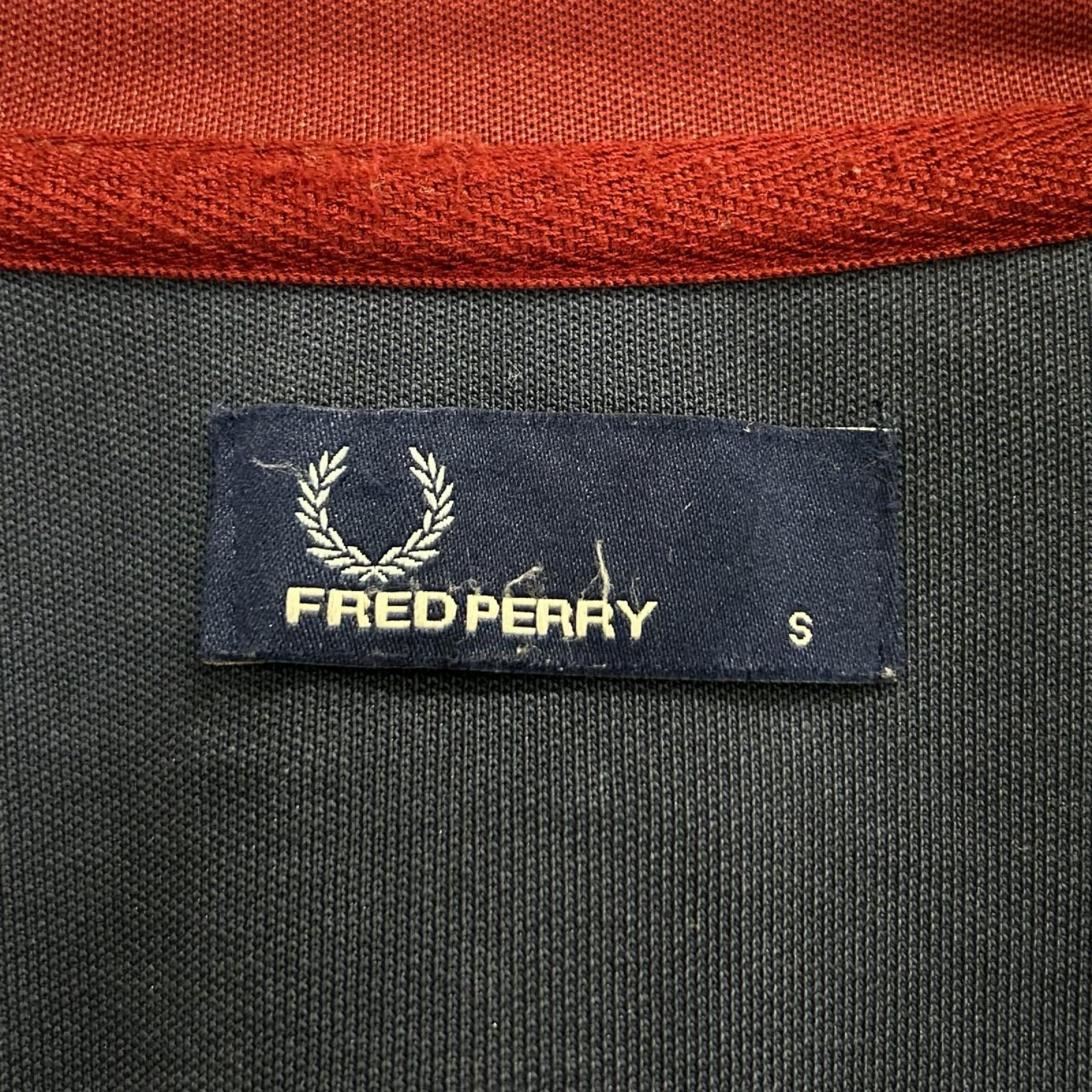 FRED PERRY フレッドペリー J6221 ネイビー×レッド トラックジャケット ジャケット