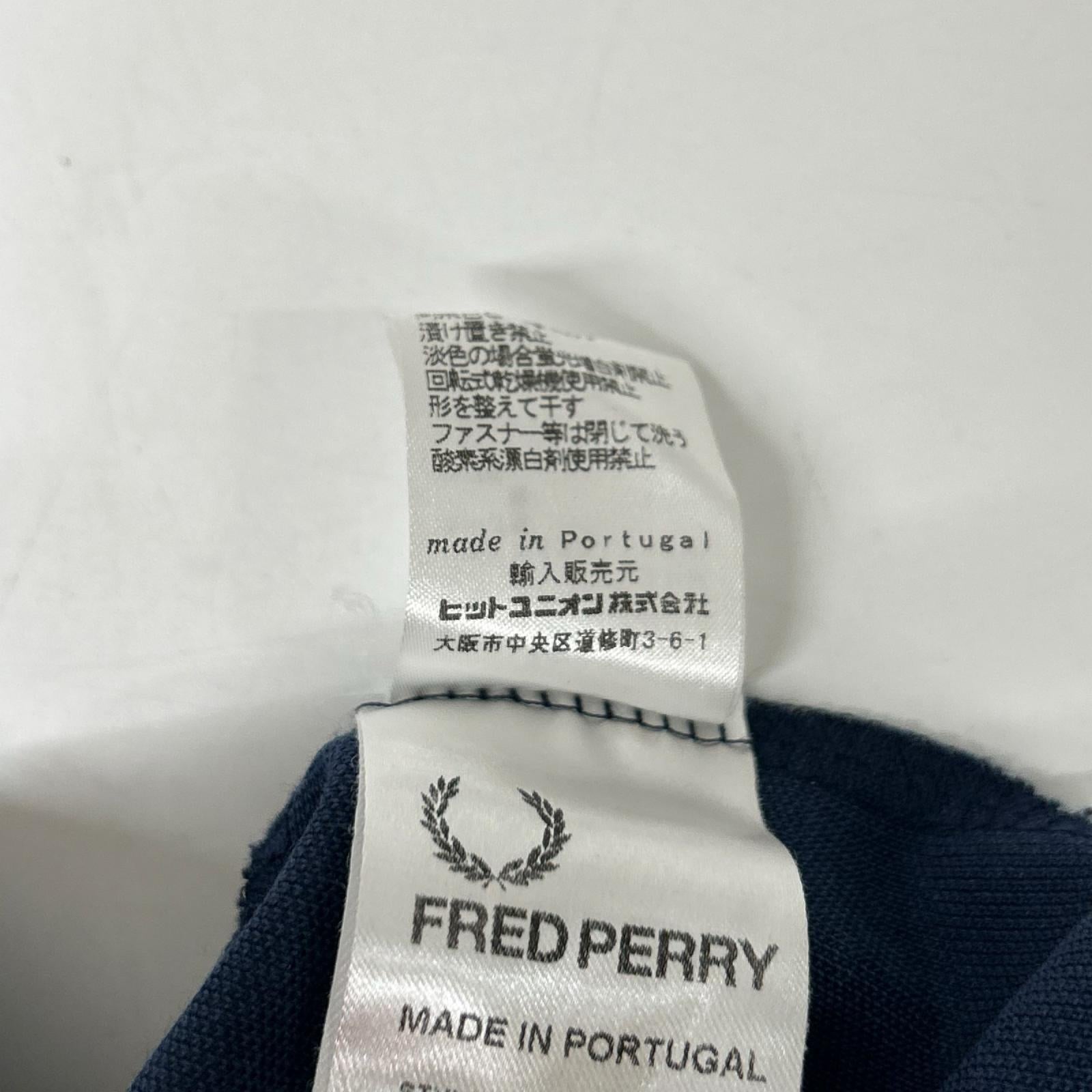 FRED PERRY フレッドペリー J6221 ネイビー×レッド トラックジャケット ジャケット