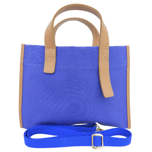 J.N.Hearts ジェイエヌハーツ 美品 クラシック キャンバス 2WAY トートバッグ レディース ブルー トートバッグ