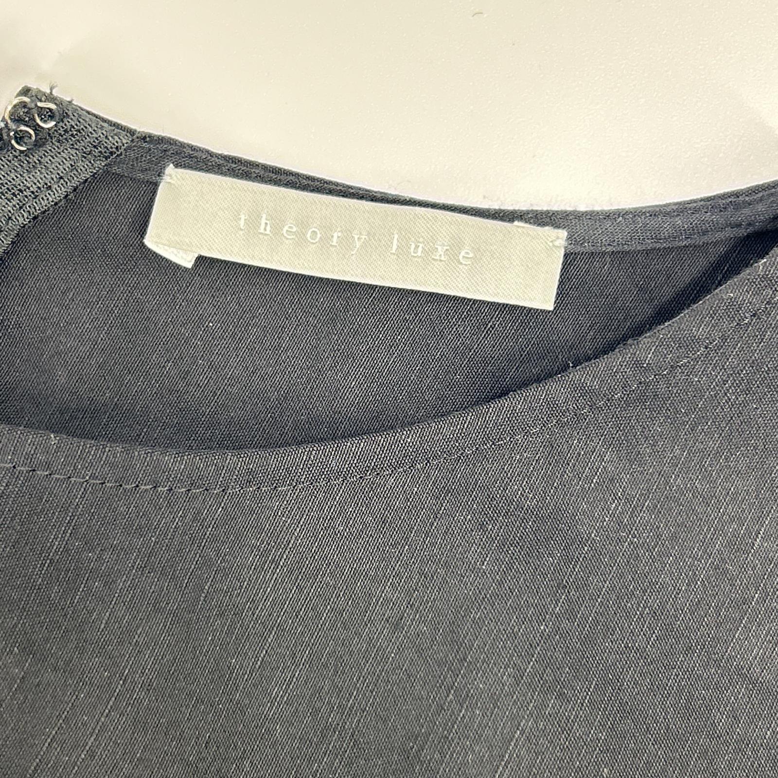 theory luxe Theory Luxe 25年款 黑色 LUSH LINEN 长款连衣裙 连衣裙