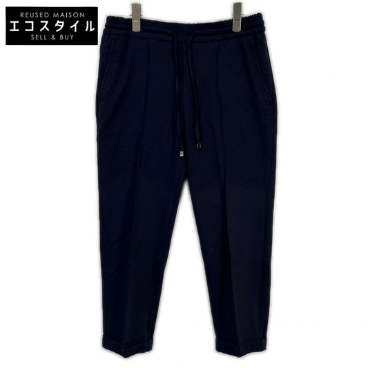 GT1001X H DUE ACKA DUET Rayon Nylon Jersey Stitch Creased Tapered Pants Bottoms 48 Men's