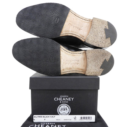 JOSEPH CHEANEY&SONS ジョセフチーニーアンドサンズ WILFRED セミブローグ ドレス シューズ レザー メンズ ブラック 6 シューズ