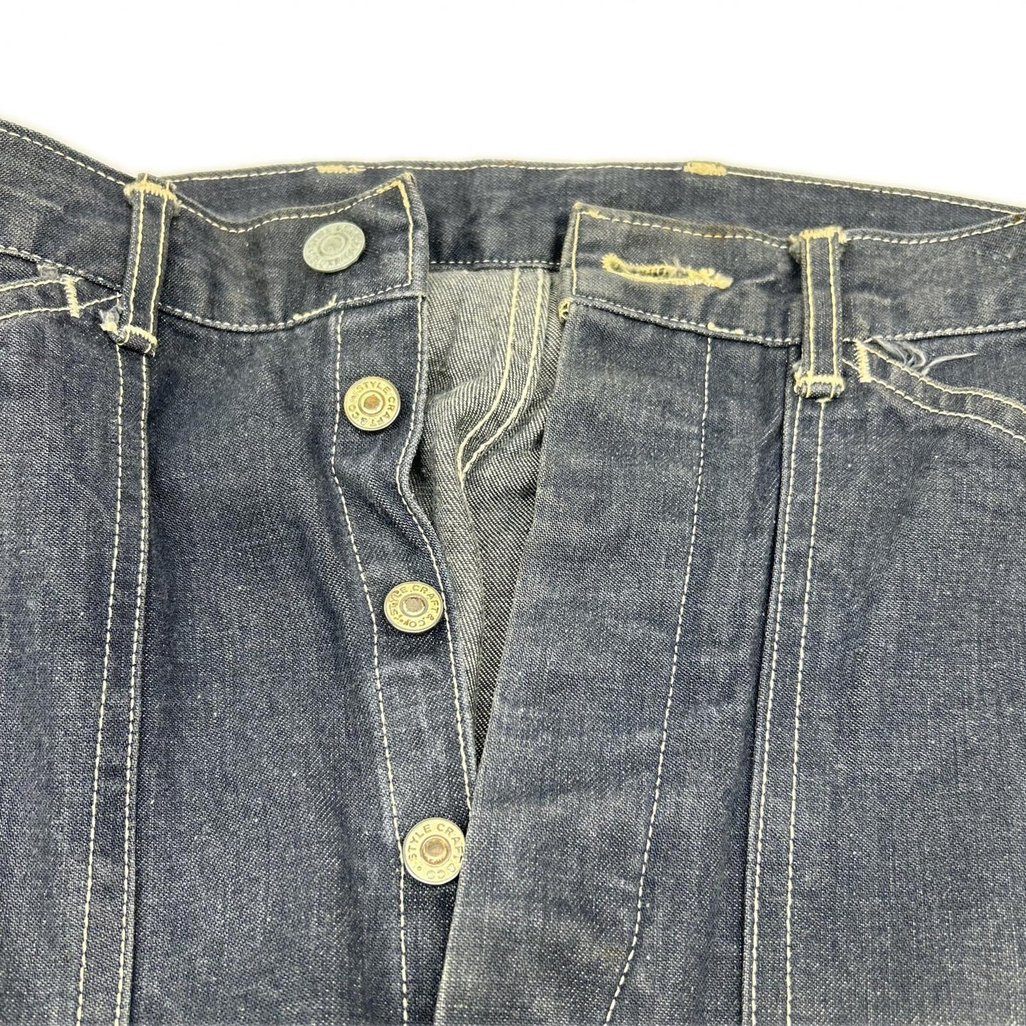 EVISU エヴィス 2501 牛タグ カモメ シンチバック デニム ボトムス
