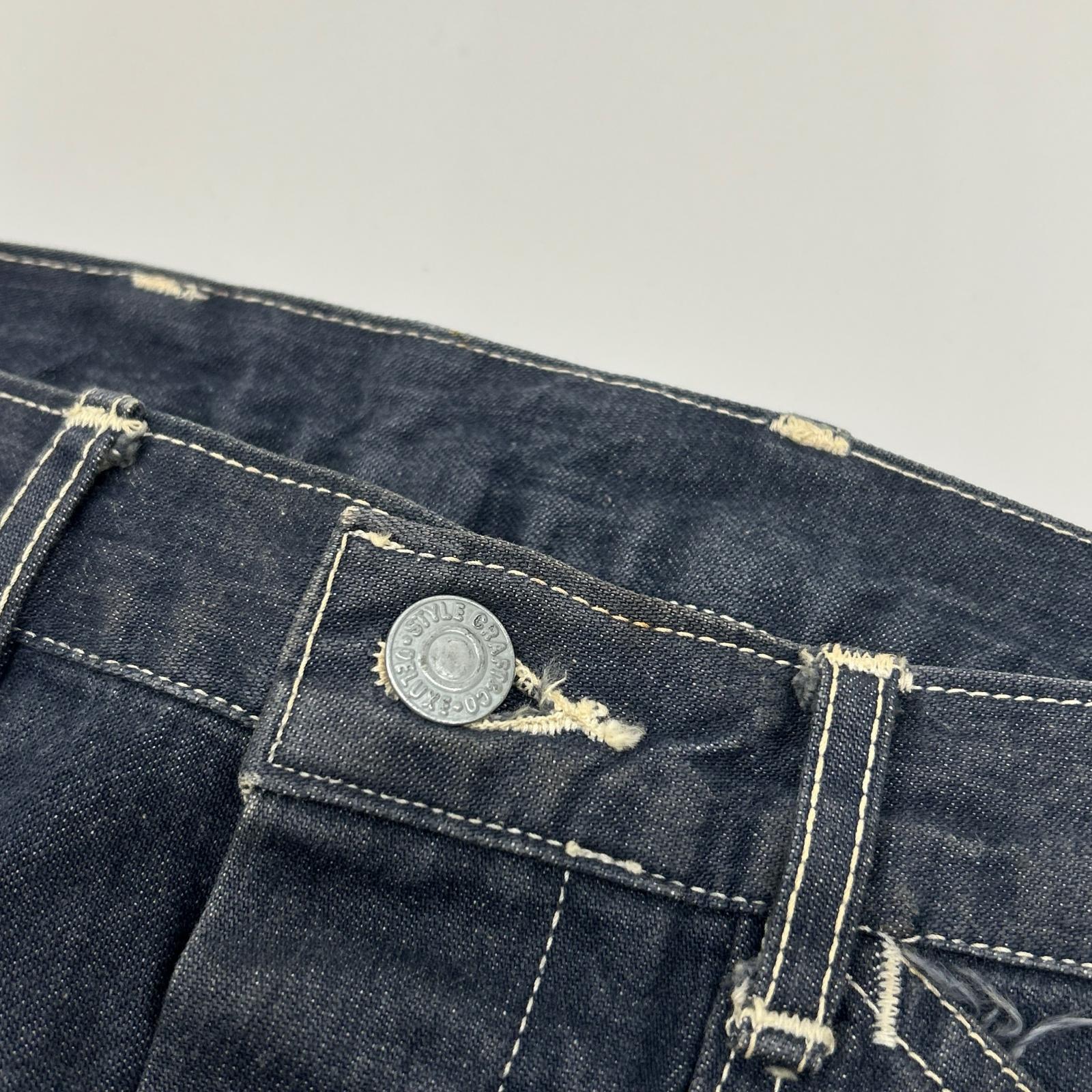 EVISU エヴィス 2501 牛タグ カモメ シンチバック デニム ボトムス