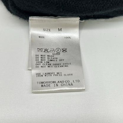MACPHEE MACPHEE 25年款 黑色 新西兰羊毛 圆领套头衫 上衣