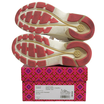 Tory Burch トリーバーチ グットラック トレーナー テックスニーカー シューズ レディース アイボリー トープ 7 1/2 139868 シューズ