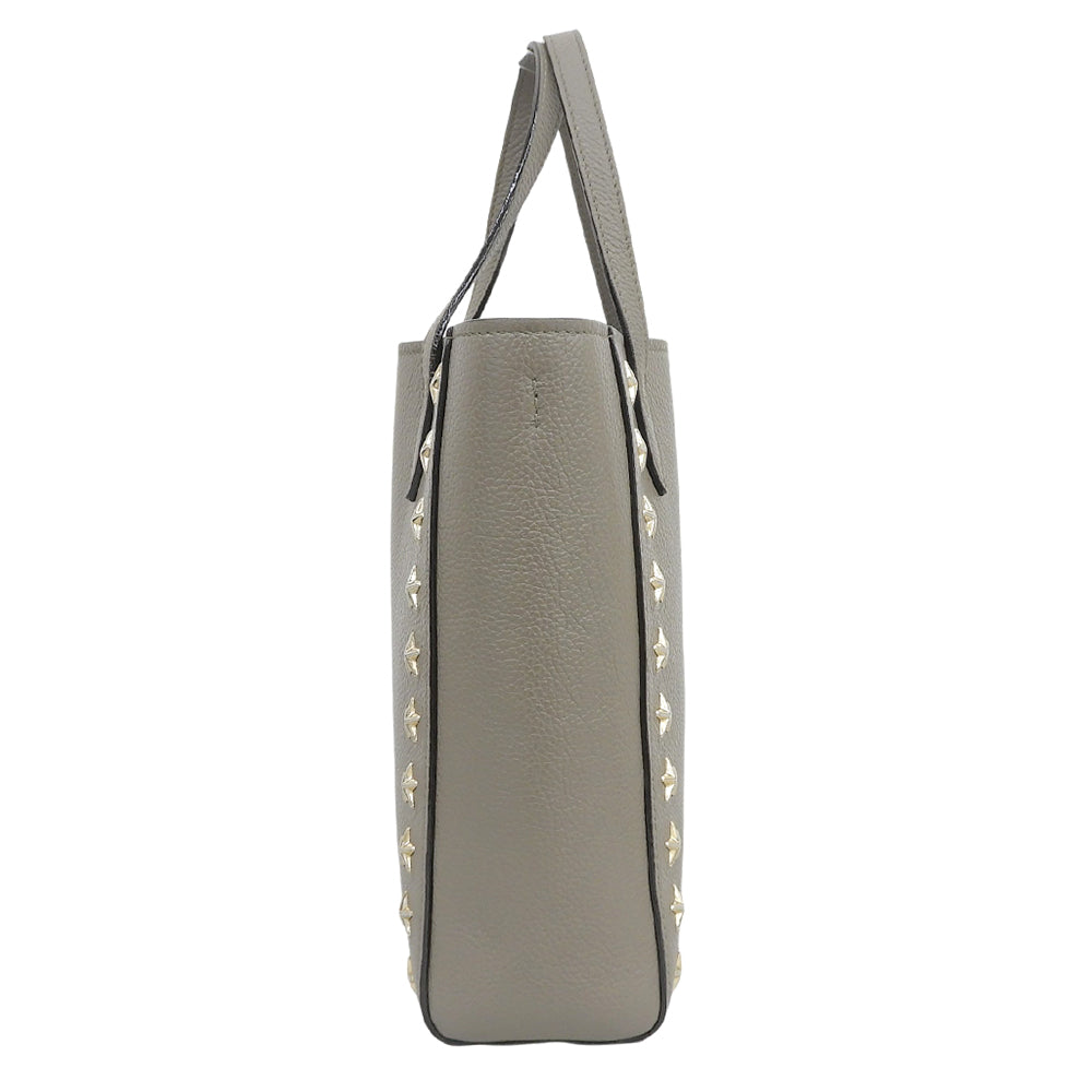 JIMMY CHOO ジミーチュウ ペガシ スタースタッズ レザー 2WAYバッグ ハンドバッグ レディース トープ ハンドバッグ
