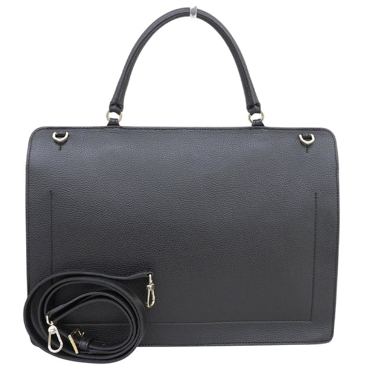 FURLA フルラ 美品 LIKE ハラコ 2WAY ショルダーバッグ ハンドバッグ レディース ブラック グレー ハンドバッグ