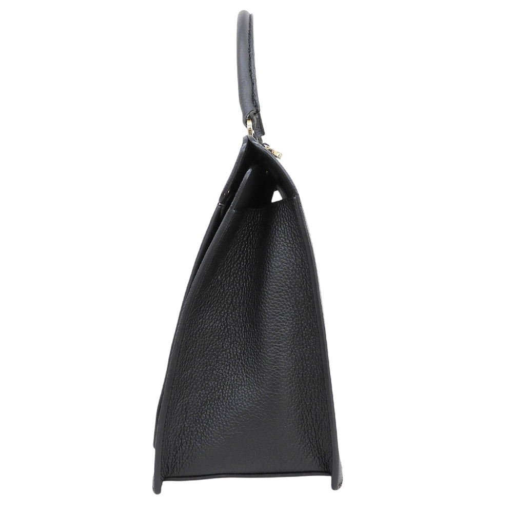 FURLA フルラ 美品 LIKE ハラコ 2WAY ショルダーバッグ ハンドバッグ レディース ブラック グレー ハンドバッグ
