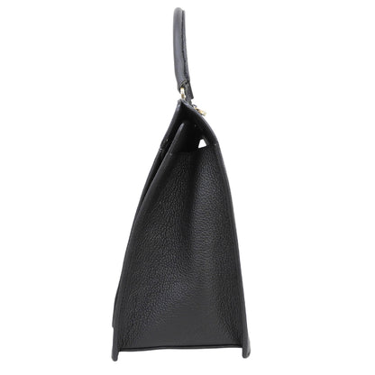 FURLA フルラ 美品 LIKE ハラコ 2WAY ショルダーバッグ ハンドバッグ レディース ブラック グレー ハンドバッグ