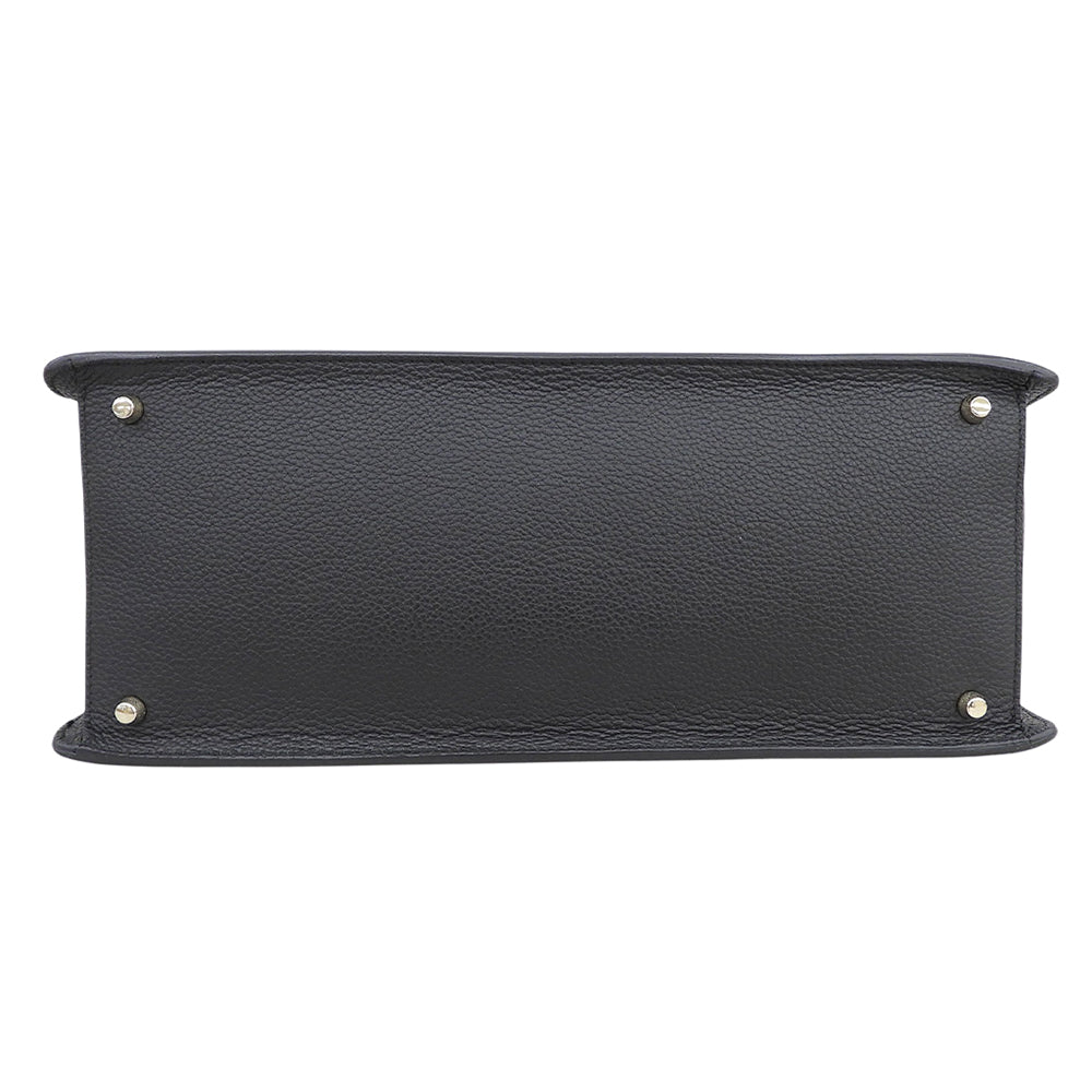 FURLA フルラ 美品 LIKE ハラコ 2WAY ショルダーバッグ ハンドバッグ レディース ブラック グレー ハンドバッグ