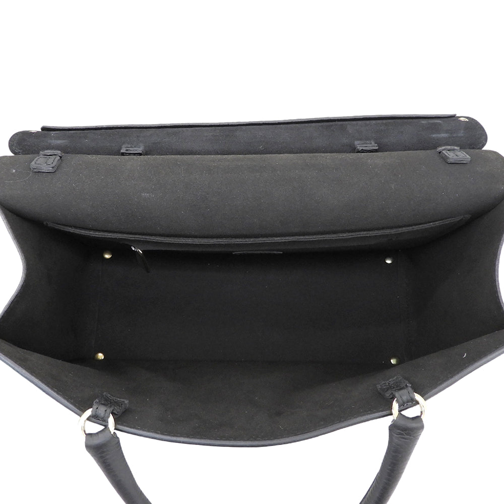 FURLA フルラ 美品 LIKE ハラコ 2WAY ショルダーバッグ ハンドバッグ レディース ブラック グレー ハンドバッグ