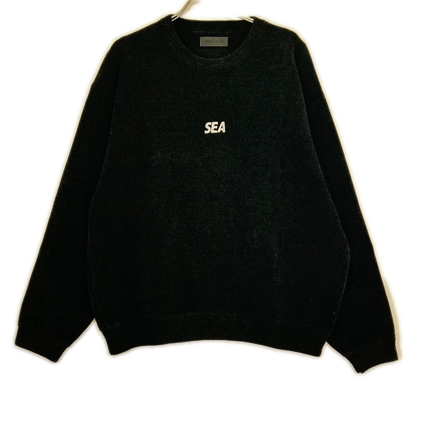 WIND AND SEA ウィンダンシ― 25FW ブラック Mole Knit Crewneck Sweatshirt トップス