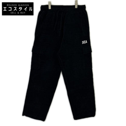 WIND AND SEA ウィンダンシ― 25FW ブラック Mole Knit Cargo Pant ボトムス