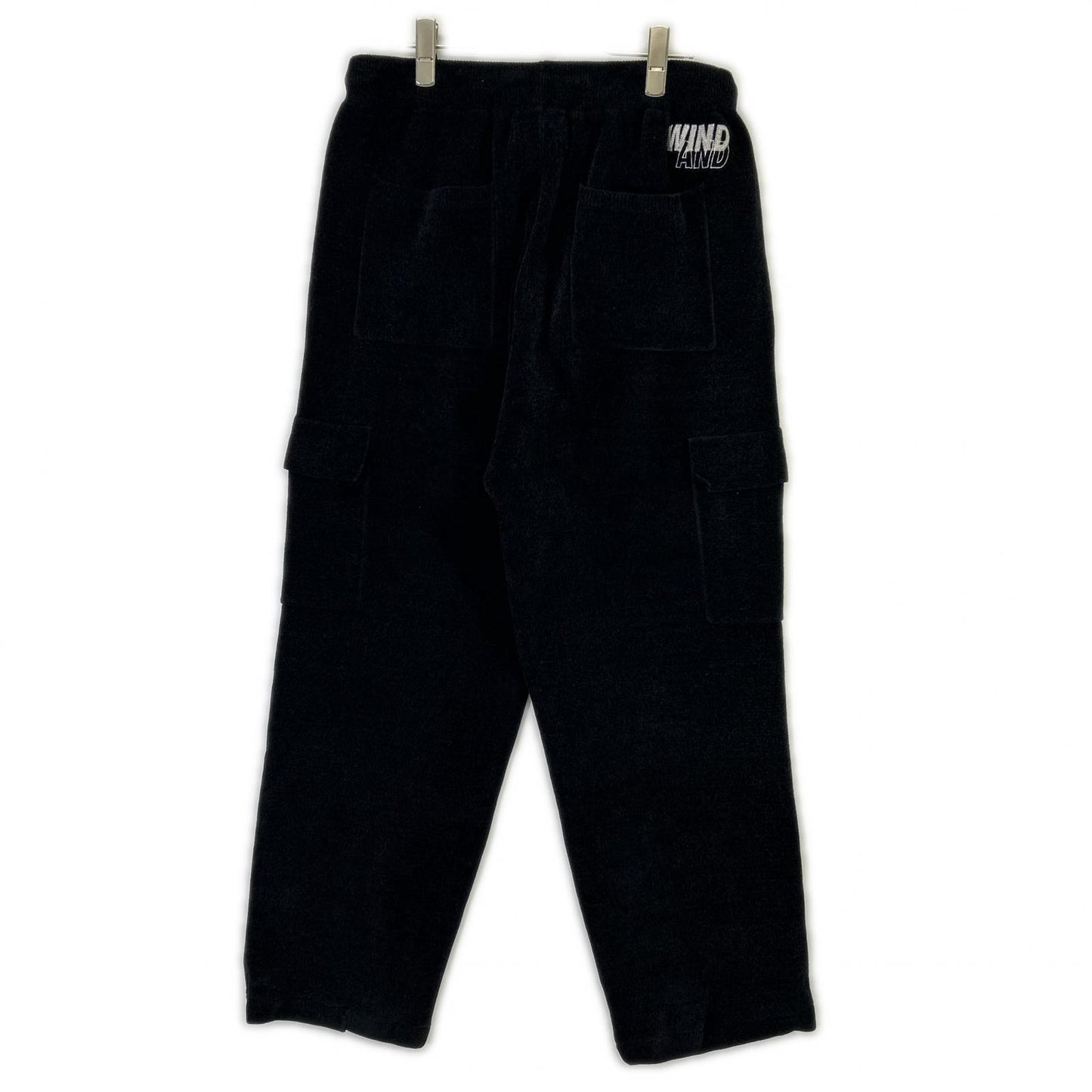 WIND AND SEA ウィンダンシー 25FW ブラック Mole Knit Cargo Pant ボトムス