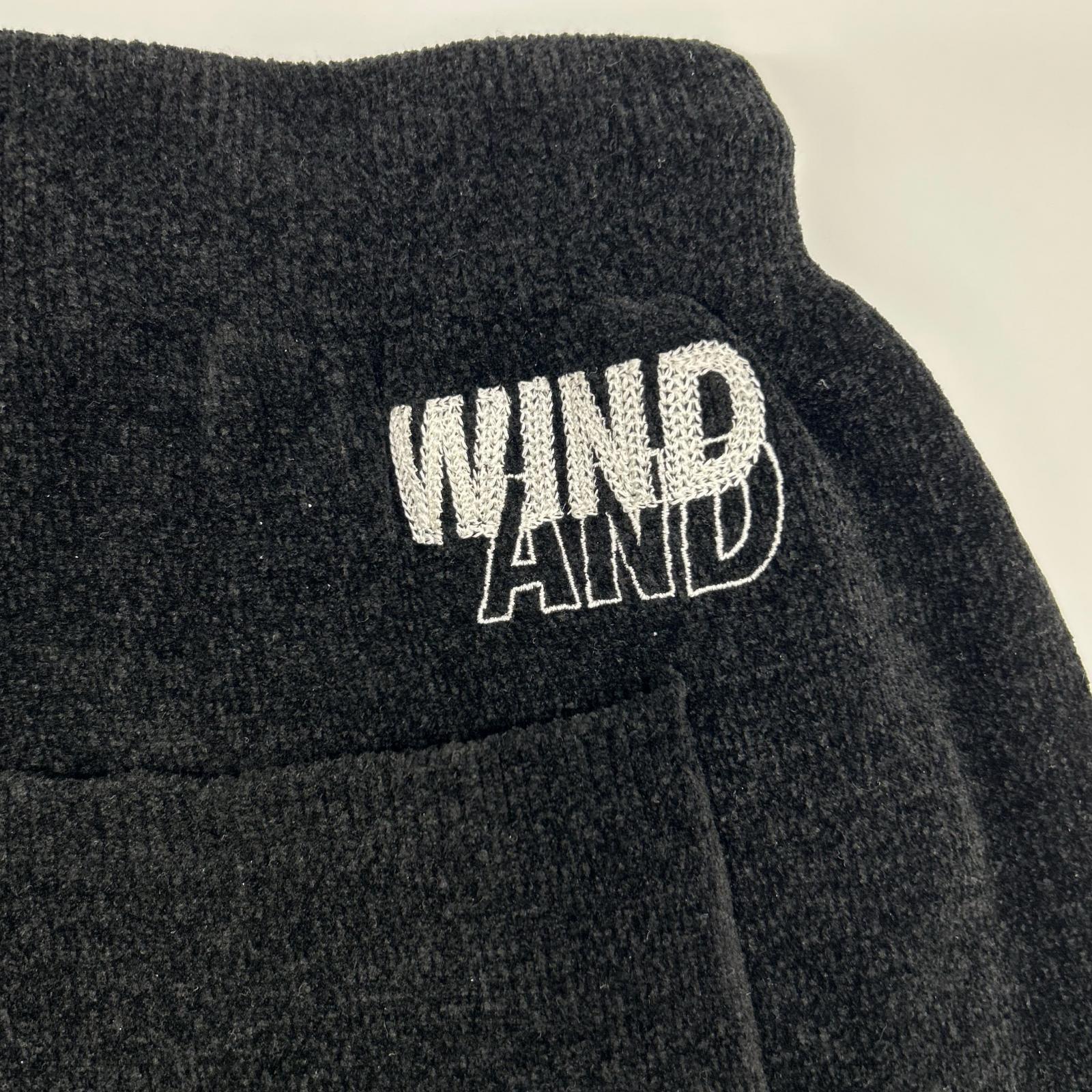 WIND AND SEA ウィンダンシー 25FW ブラック Mole Knit Cargo Pant ボトムス