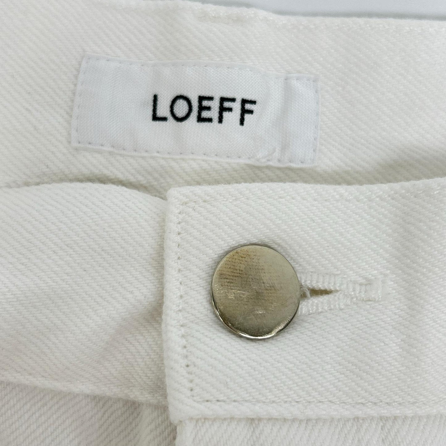 LOEFF LOEFF 13.5盎司 白色牛仔布 锥形裤 下装