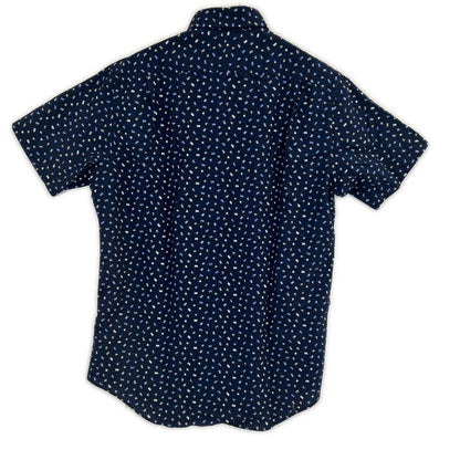 POLO RALPH LAUREN ポロ ラルフローレン ネイビー リップル素材 半袖シャツ トップス