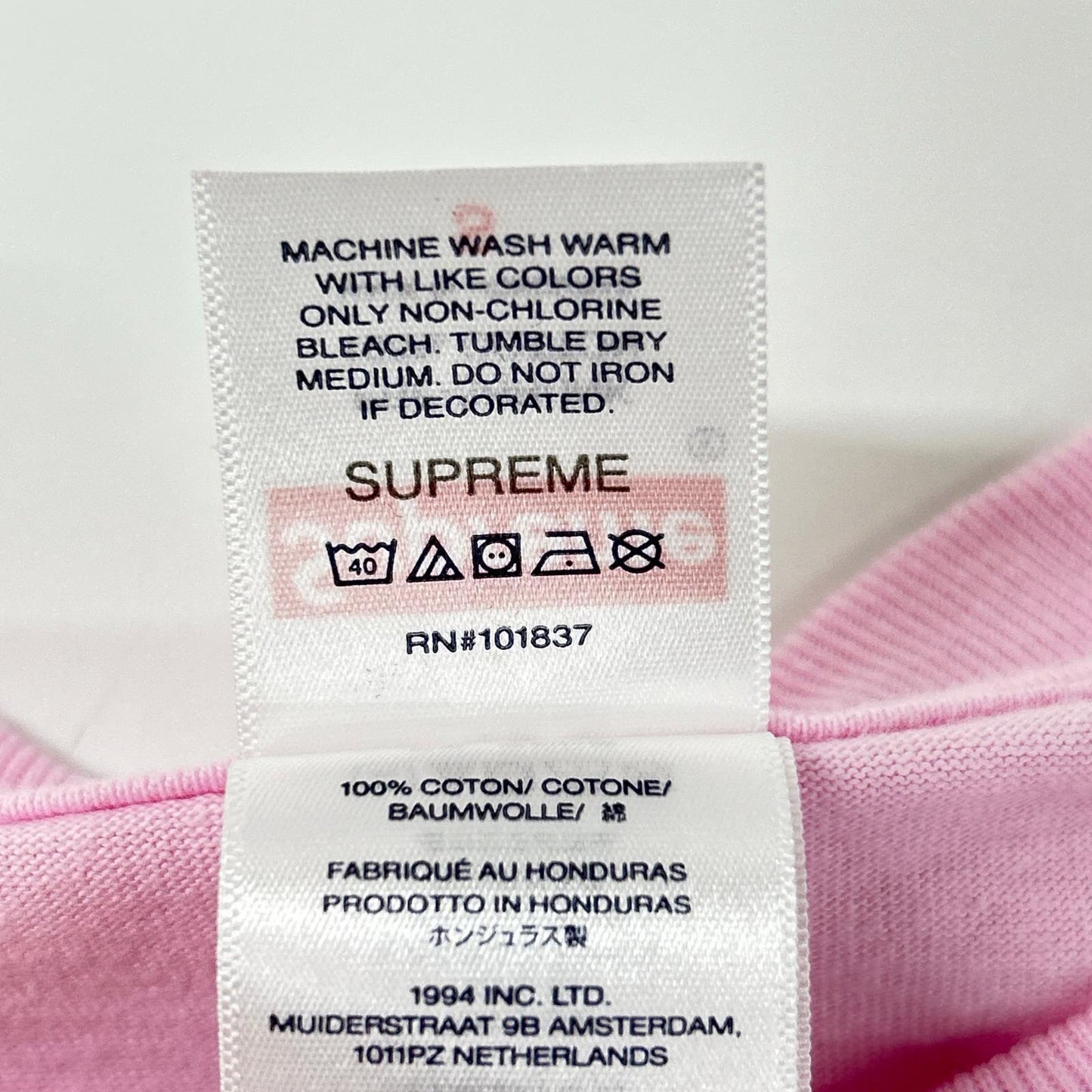 Supreme シュプリーム 26SS ライトピンク Origami Tee トップス
