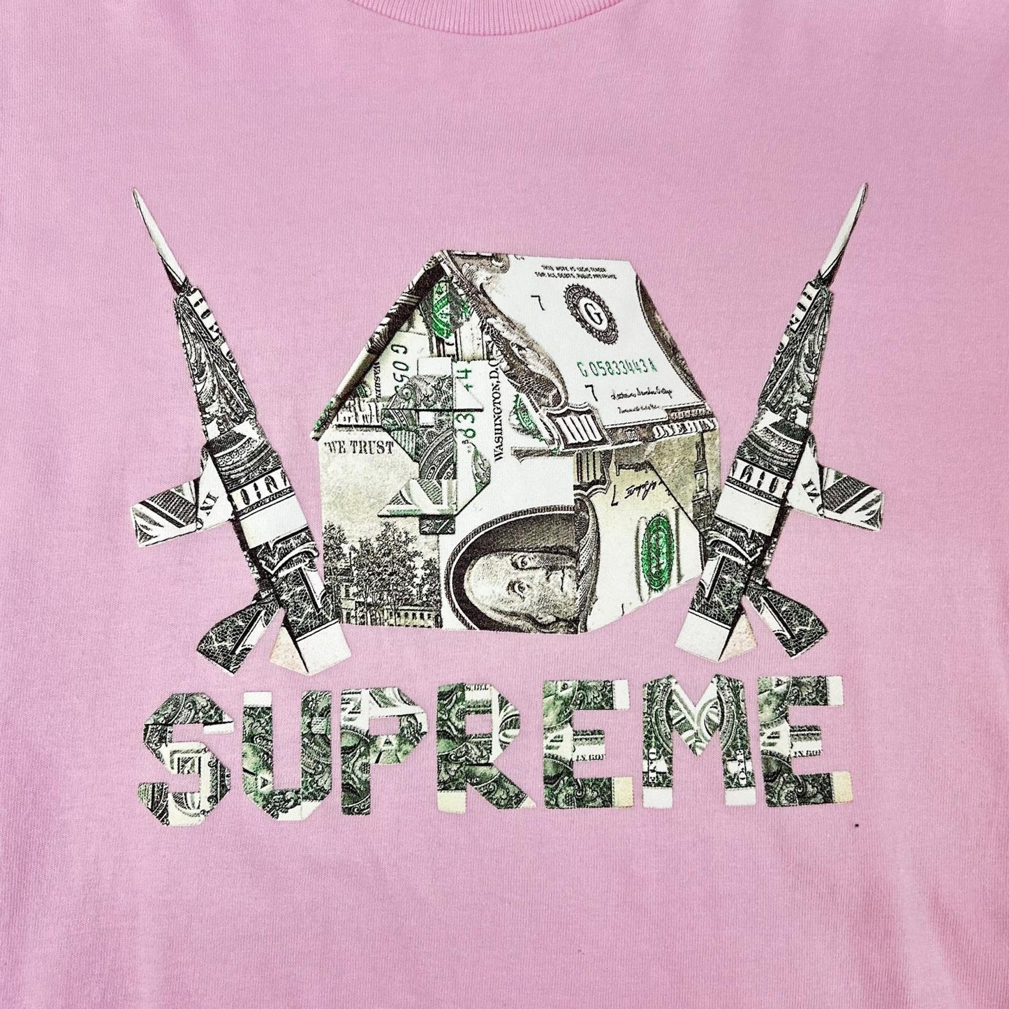 Supreme シュプリーム 26SS ライトピンク Origami Tee トップス