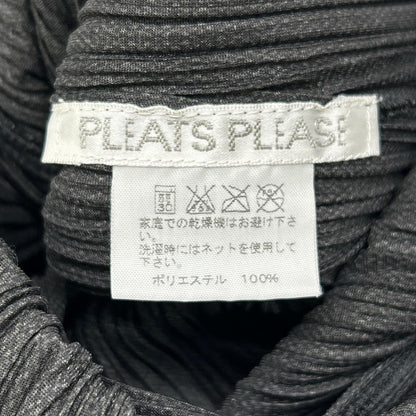 PLEATS PLEASE プリーツプリーズ PP51-JH187 グレー プリーツ 7分袖 ワンピース ワンピース